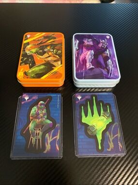 TMNT Magic The Gathering Collectible Tin & Sticker Set